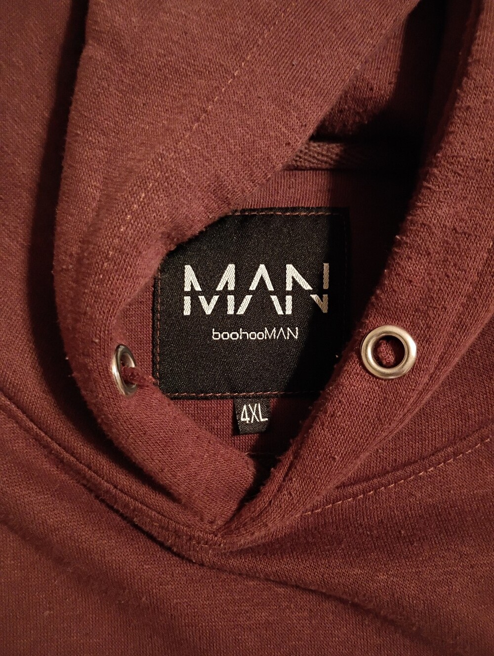 Boohoo Man BrownGraphic Hoodie Sweatshirt - Picture 2 of 5